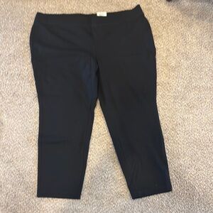 NWT INC Core Fashion Skinny Black Leg Pants Mid Rise  - 24WP Petite Plus